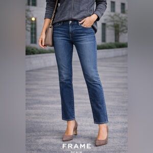 Frame Denim Women's Straight Leg Blue Jeans